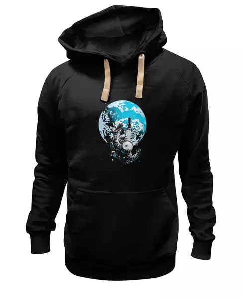 Заказать женскую толстовку в Москве. Женская толстовка Космонавт от YellowCloverShop - готовые дизайны и нанесение принтов.