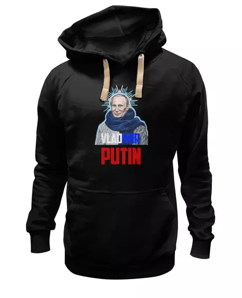 Заказать женскую толстовку в Москве. Женская толстовка Putin от Leichenwagen - готовые дизайны и нанесение принтов.