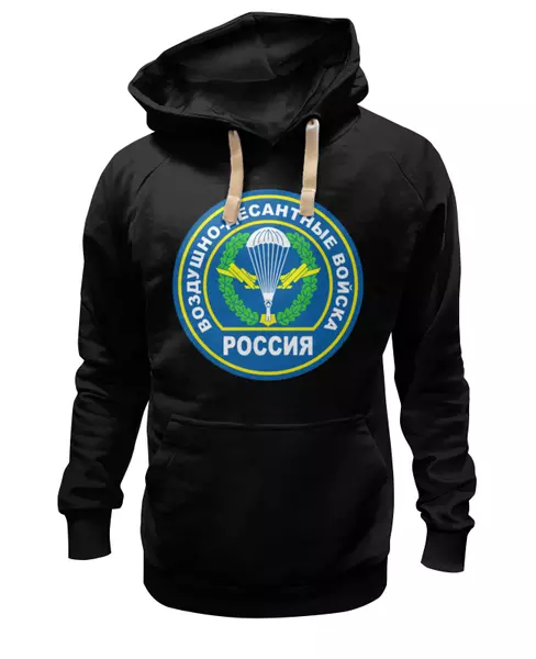 Заказать женскую толстовку в Москве. Женская толстовка ВДВ Россия от EDJEY  - готовые дизайны и нанесение принтов.
