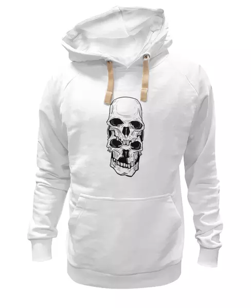 Заказать женскую толстовку в Москве. Женская толстовка Skull от zen4@bk.ru - готовые дизайны и нанесение принтов.