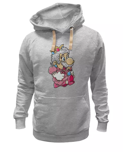 Заказать женскую толстовку в Москве. Женская толстовка Mario (Princess Peach) от coolmag - готовые дизайны и нанесение принтов.