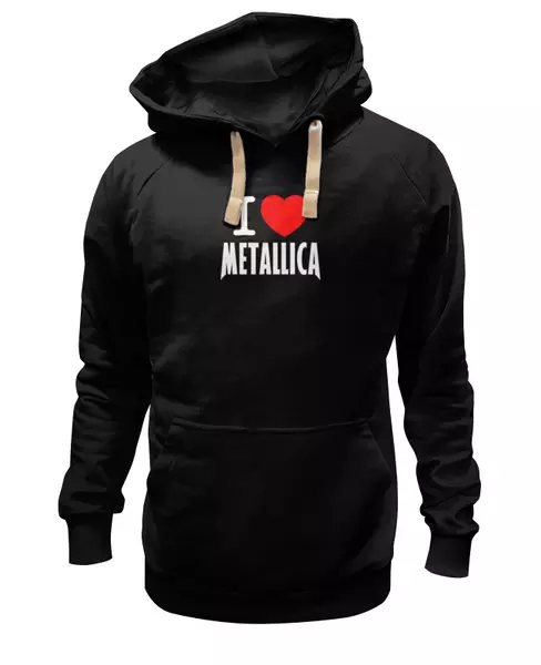 Заказать женскую толстовку в Москве. Женская толстовка «I love Metallica» от metallica - готовые дизайны и нанесение принтов.