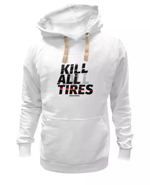Заказать женскую толстовку в Москве. Женская толстовка Kill All Tires - Drift Car от s.podosenov@mail.ru - готовые дизайны и нанесение принтов.