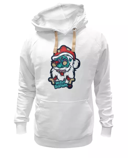 Заказать женскую толстовку в Москве. Женская толстовка Merry Deadmas  от iZOMBIE - готовые дизайны и нанесение принтов.