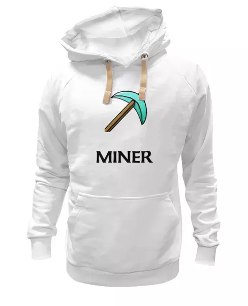 Заказать женскую толстовку в Москве. Женская толстовка От канала Miner от miner - готовые дизайны и нанесение принтов.