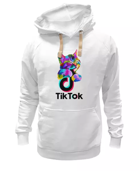 Заказать женскую толстовку в Москве. Женская толстовка TIK TOK (Tik Tok video) от vista12761@rambler.ru - готовые дизайны и нанесение принтов.