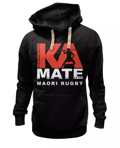 Заказать женскую толстовку в Москве. Женская толстовка Maori Rugby от Rugby  Man - готовые дизайны и нанесение принтов.