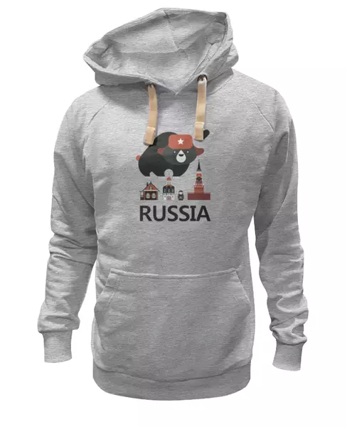 Заказать женскую толстовку в Москве. Женская толстовка Россия (Russia) от coolmag - готовые дизайны и нанесение принтов.