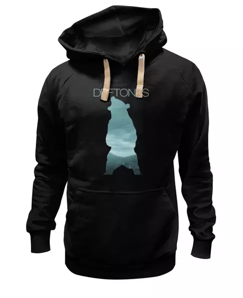 Заказать женскую толстовку в Москве. Женская толстовка Deftones медведь от inPrintio - готовые дизайны и нанесение принтов.