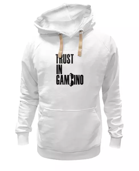 Заказать женскую толстовку в Москве. Женская толстовка Trust in Gambino от coolmag - готовые дизайны и нанесение принтов.