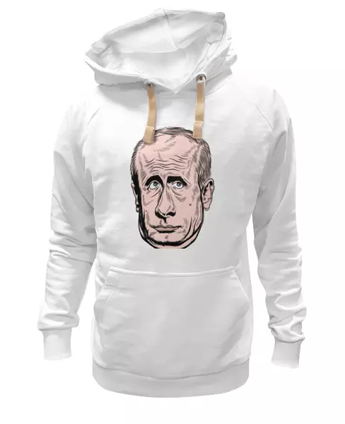Заказать женскую толстовку в Москве. Женская толстовка Путин от denis01001 - готовые дизайны и нанесение принтов.