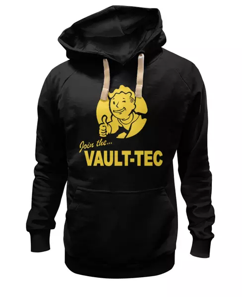 Заказать женскую толстовку в Москве. Женская толстовка Fallout  Vault-Tec от cherdantcev - готовые дизайны и нанесение принтов.