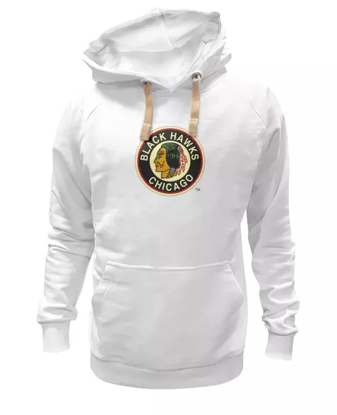 Заказать женскую толстовку в Москве. Женская толстовка Chicago Black Hawks / NHL USA от KinoArt - готовые дизайны и нанесение принтов.