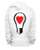 Заказать женскую толстовку в Москве. Женская толстовка LAMP ON BACK! SWITCH ON YOUR LOVE! от HANS ZOGS - готовые дизайны и нанесение принтов.