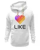 Заказать женскую толстовку в Москве. Женская толстовка Like  от DESIGNER   - готовые дизайны и нанесение принтов.