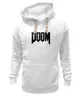 Заказать женскую толстовку в Москве. Женская толстовка Дум (Doom) от fanart - готовые дизайны и нанесение принтов.