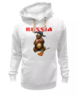 Заказать женскую толстовку в Москве. Женская толстовка Русский медведь  от T-shirt print  - готовые дизайны и нанесение принтов.