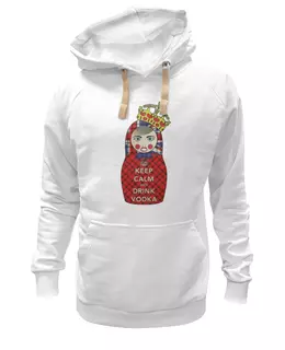 Заказать женскую толстовку в Москве. Женская толстовка Keep Calm Matryoshka  от Leichenwagen - готовые дизайны и нанесение принтов.