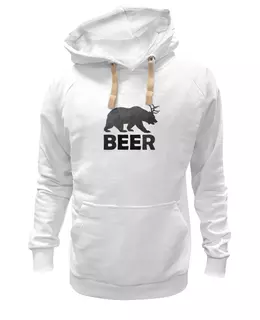 Заказать женскую толстовку в Москве. Женская толстовка Beer (bear) от Петр Золотухин - готовые дизайны и нанесение принтов.