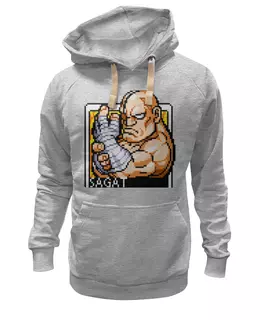 Заказать женскую толстовку в Москве. Женская толстовка Street Fighter Sagat Hoodie от StreetMag - готовые дизайны и нанесение принтов.