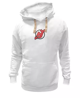 Заказать женскую толстовку в Москве. Женская толстовка NJ Devils от BURNSHIRTS - готовые дизайны и нанесение принтов.