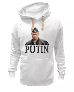 Заказать женскую толстовку в Москве. Женская толстовка Putin от THE_NISE  - готовые дизайны и нанесение принтов.