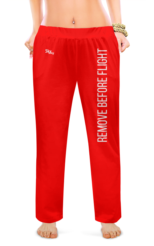 Printio Женские пижамные штаны Remove before flight