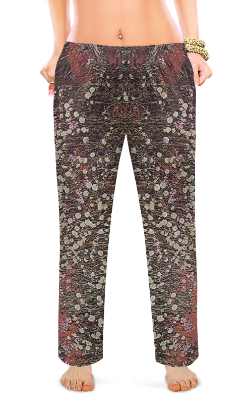 Printio Женские пижамные штаны Цветочный ковер. printio женские пижамные штаны цветочный ковер