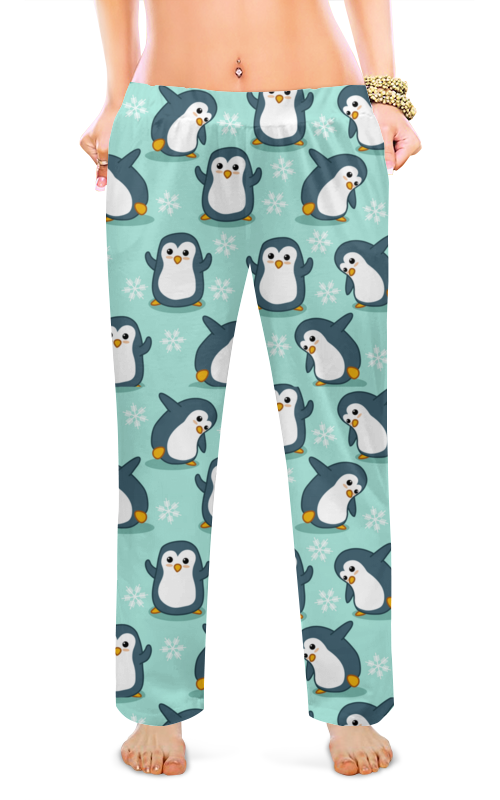 Printio Женские пижамные штаны Пингвины