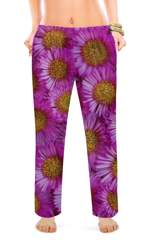 Printio Женские пижамные штаны Астры многолетние растения