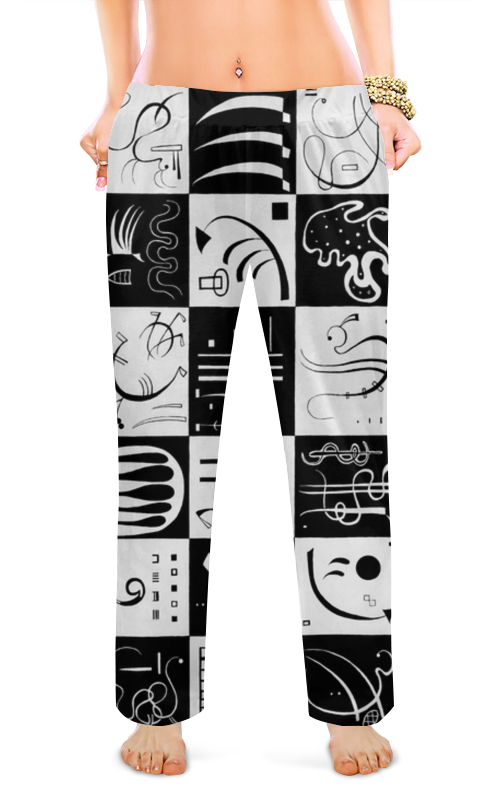 Женские пижамные штаны. Василий Кандинский — русский живописец, график и теоретик изобразительного искусства, один из основоположников абстракционизма.