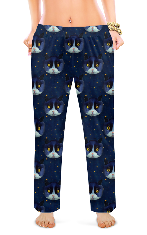 Printio Женские пижамные штаны Кошечки printio женские пижамные штаны кошечки