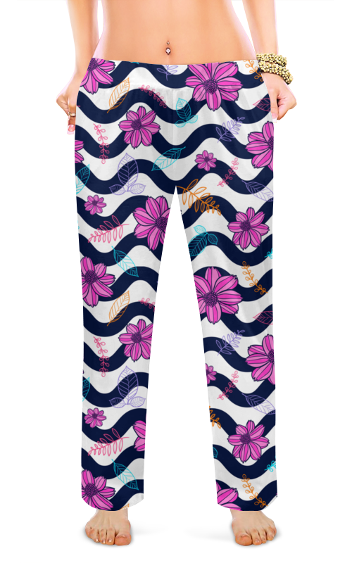 Printio Женские пижамные штаны Цветочный стиль printio женские пижамные штаны цветочный стиль