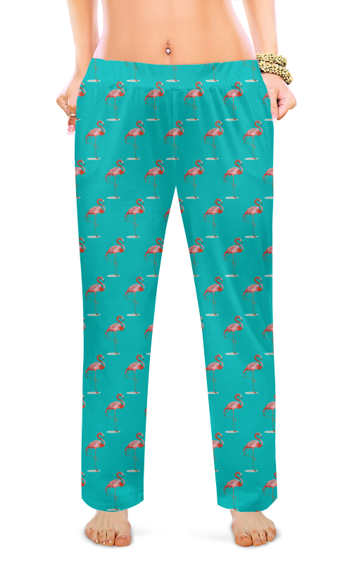 Printio Женские пижамные штаны Фламинго