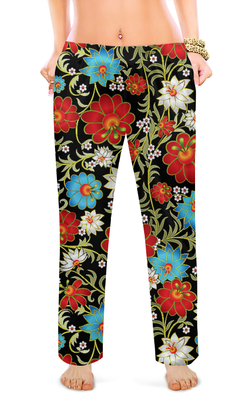 Printio Женские пижамные штаны Праздник цветов