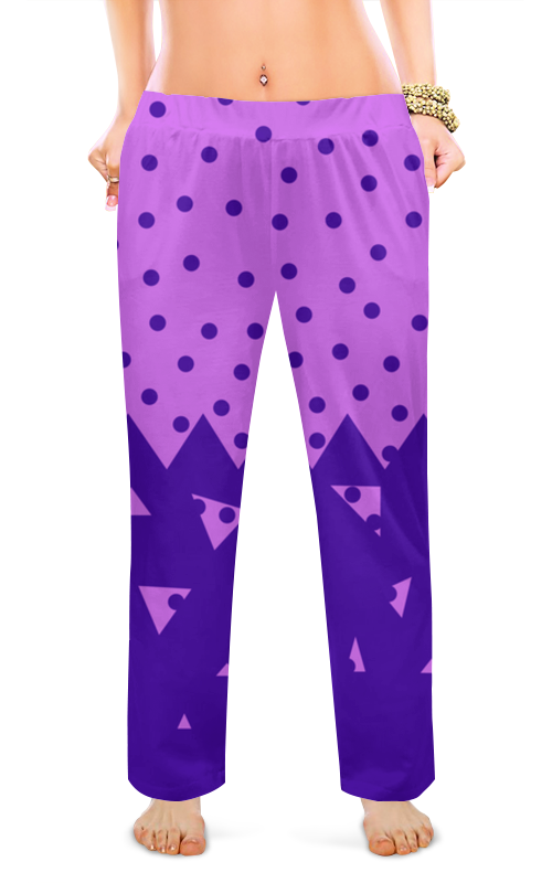 Printio Женские пижамные штаны Падающие треугольники