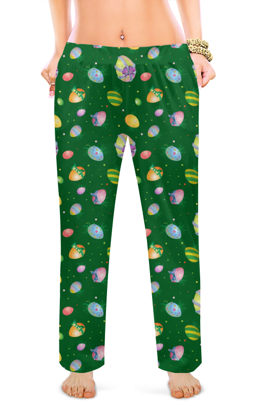 Printio Женские пижамные штаны Пасхальные яйца пигарева с пасхальные игры
