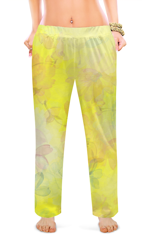 Printio Женские пижамные штаны Нежность цветов.