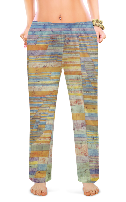 Printio Женские пижамные штаны Шоссе и переулки (пауль клее)