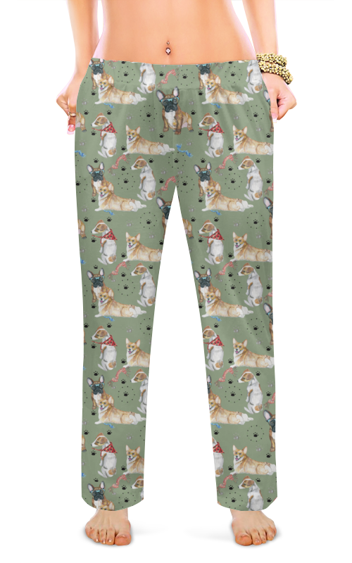 Printio Женские пижамные штаны Собака друг человека