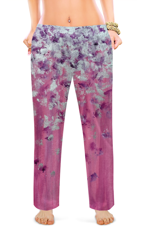 Printio Женские пижамные штаны Розовое настроение printio мужские пижамные штаны банановое настроение