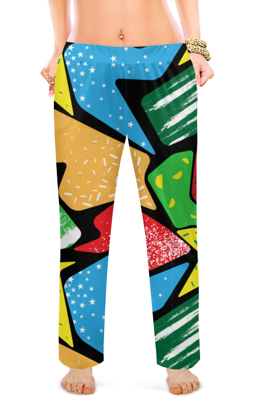 Printio Женские пижамные штаны Цветная абстракция