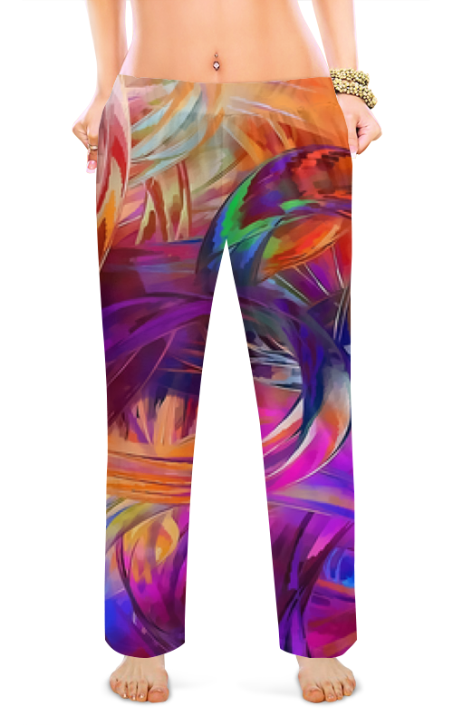 Printio Женские пижамные штаны Абстракция printio женские пижамные штаны цветная абстракция