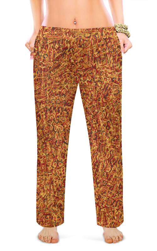 Printio Женские пижамные штаны Корица printio мужские пижамные штаны корица