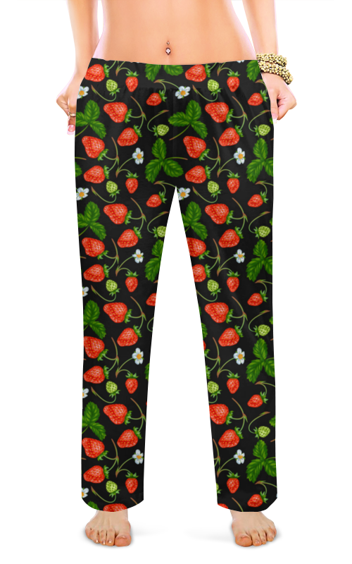 Printio Женские пижамные штаны Ягодка printio женские пижамные штаны ягодка
