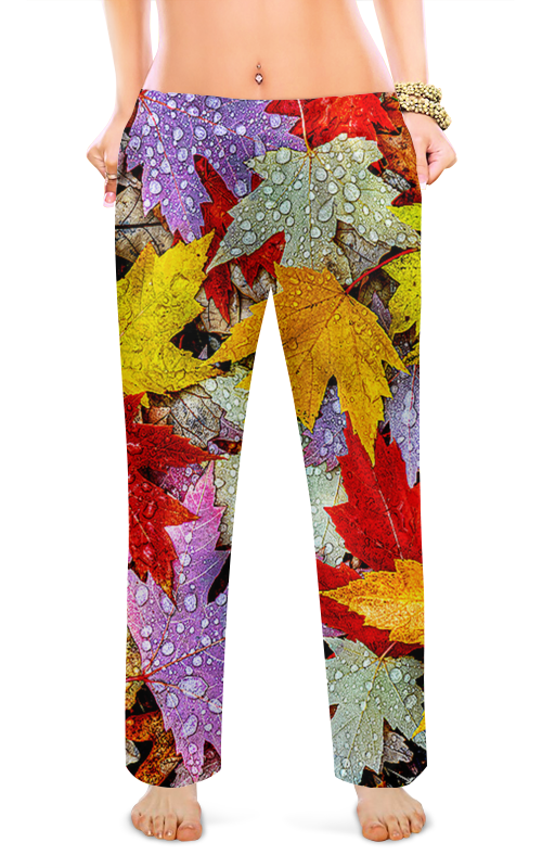 Printio Женские пижамные штаны Осенний листопад printio женские пижамные штаны осенний лес