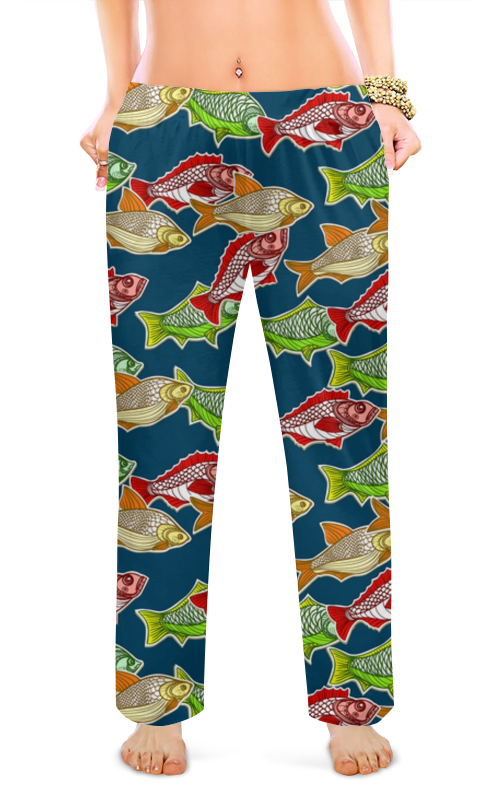 Printio Женские пижамные штаны Рыбки