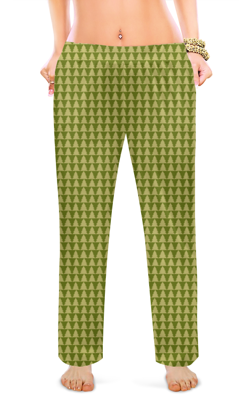 Printio Женские пижамные штаны Лесные елки