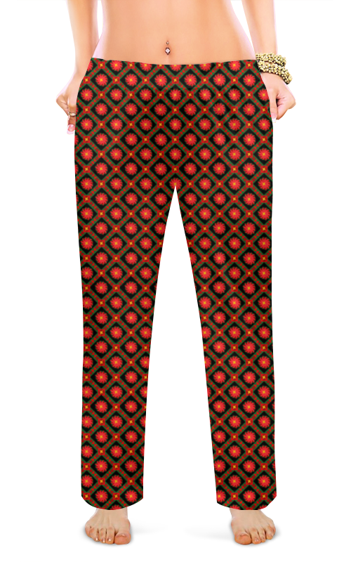 Printio Женские пижамные штаны геометрический орнамент
