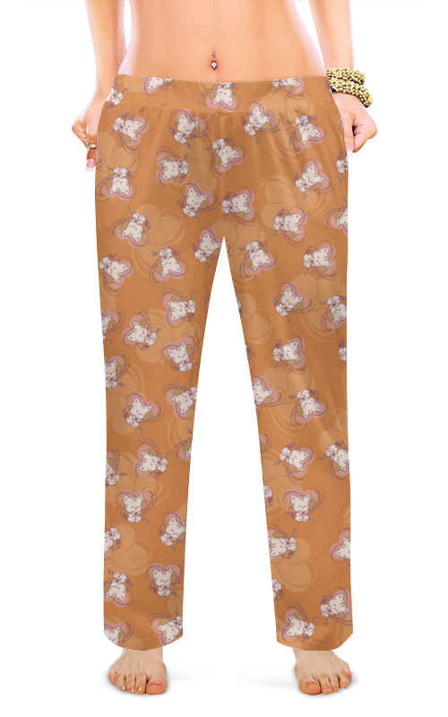 Printio Женские пижамные штаны Котенок с клубком printio мужские пижамные штаны котенок с клубком
